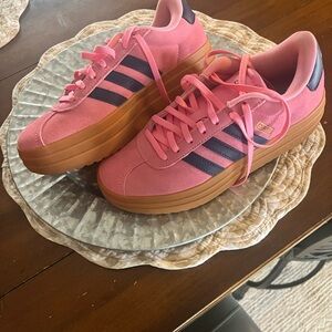 Adidas Women's Gazelle bubblegum Pink platform Sneakers